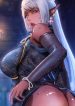 The DARK ELF QUEEN and the SLAVE ORC